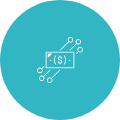 accounting and financial services | Dollar sign with blue circle