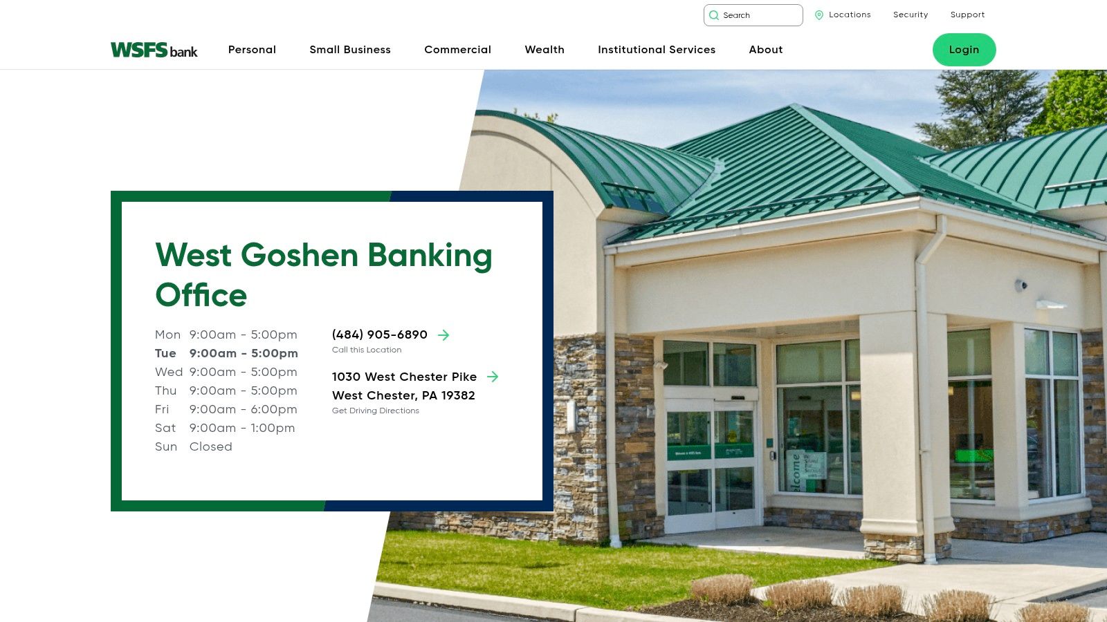 WSFS Bank – West Goshen