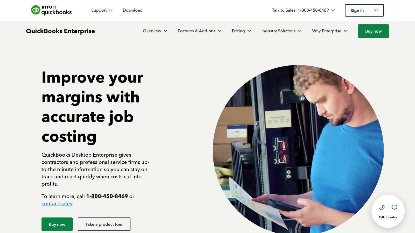 QuickBooks Desktop Enterprise — Contractor Edition